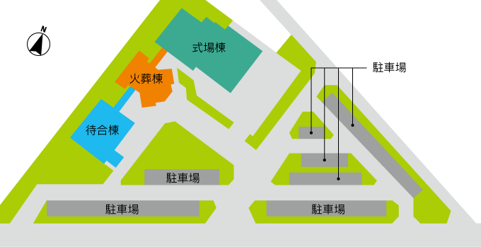 斎場施設配置図